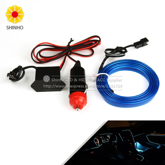 Tira De Luces Led Para Interior De Coche, Tira De Luces Led De Neón  Flexible Para Decoración Interior De Coche - Lámparas Señalizadoras -  AliExpress