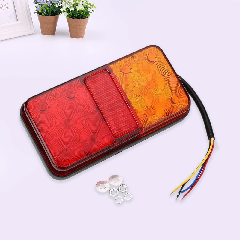 12V 10 LED Trailer Rear Tail Light Stop Indicator Turn Signal Lamp Taillight | Автомобили и мотоциклы