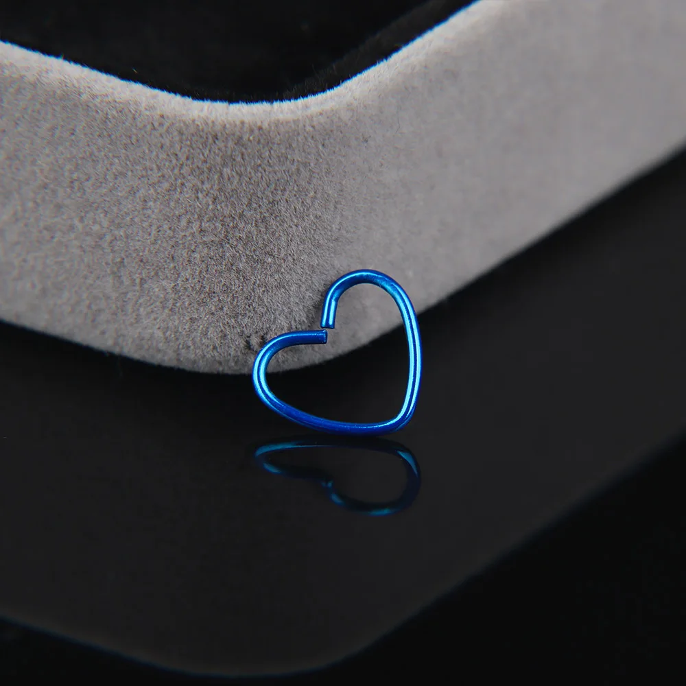 Body Jewelry Surgical Steel Daith Heart Cartilage Tragus Piercings Hoop Lip Nose Rings Orbital Ear Stud Helix Jewelry 10*0.8 mm piercing jewelry,nose rings,body piercing jewelry,body jewelry,nose studs