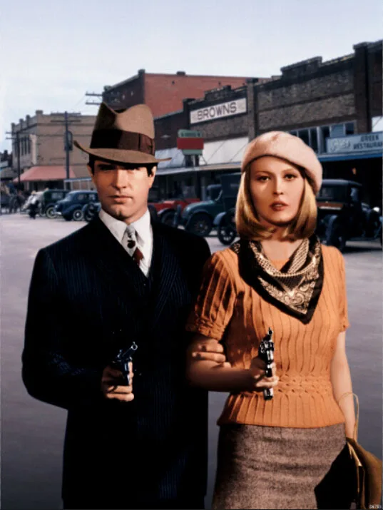 Bonnie and Clyde Warren Beatty Faye Dunaway Art Huge Print Poster