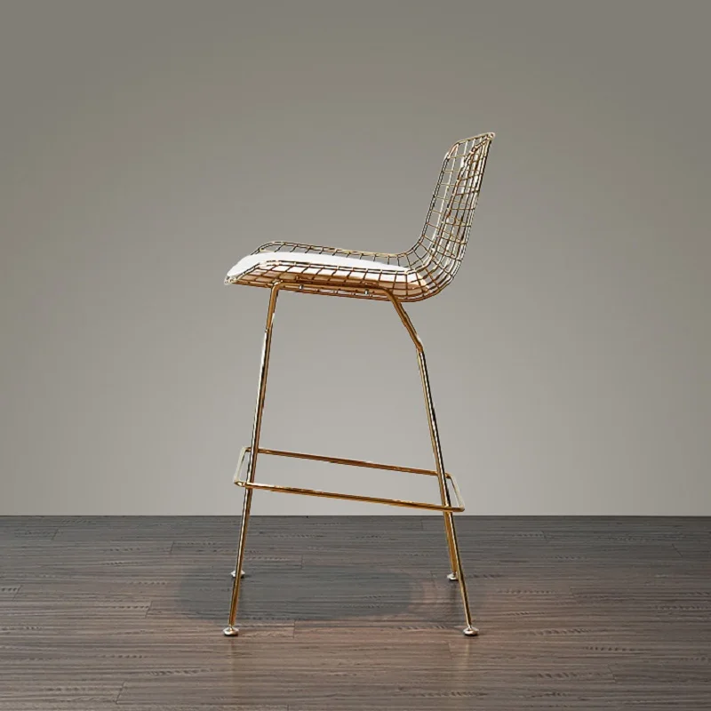 U-BEST Bar Set Seat Height 75cm Modern Chromed Golden Design Bar Stool Barstool Bar Chair Metal wire loft counter Stool U-BEST Bar Set Seat Height 75cm Modern Chromed Golden Design Bar Stool Barstool Bar Chair Metal wire loft counter Stool