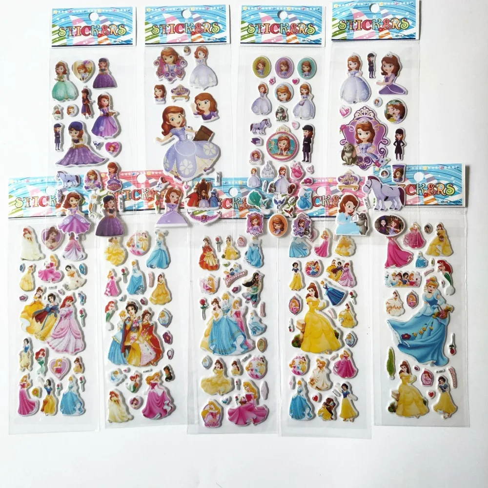 

9Sheets different Kawaii Cute Snow White Sophia Princess sticker Grimm's Fairy Tales Schneewittchen sticker for girl diary gift