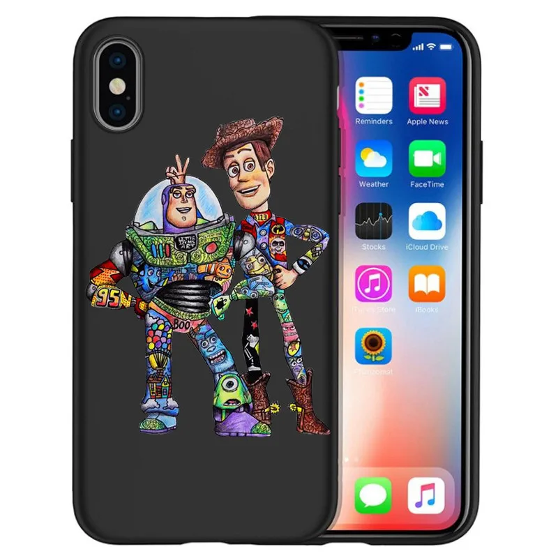 Милый силиконовый чехол с изображением героев мультфильмов для iPhone X, XR, XS, Max, 5, 5S, SE, 6, 6 S, 7, 8 Plus, чехол для телефона, чехол для телефона - Цвет: H1411
