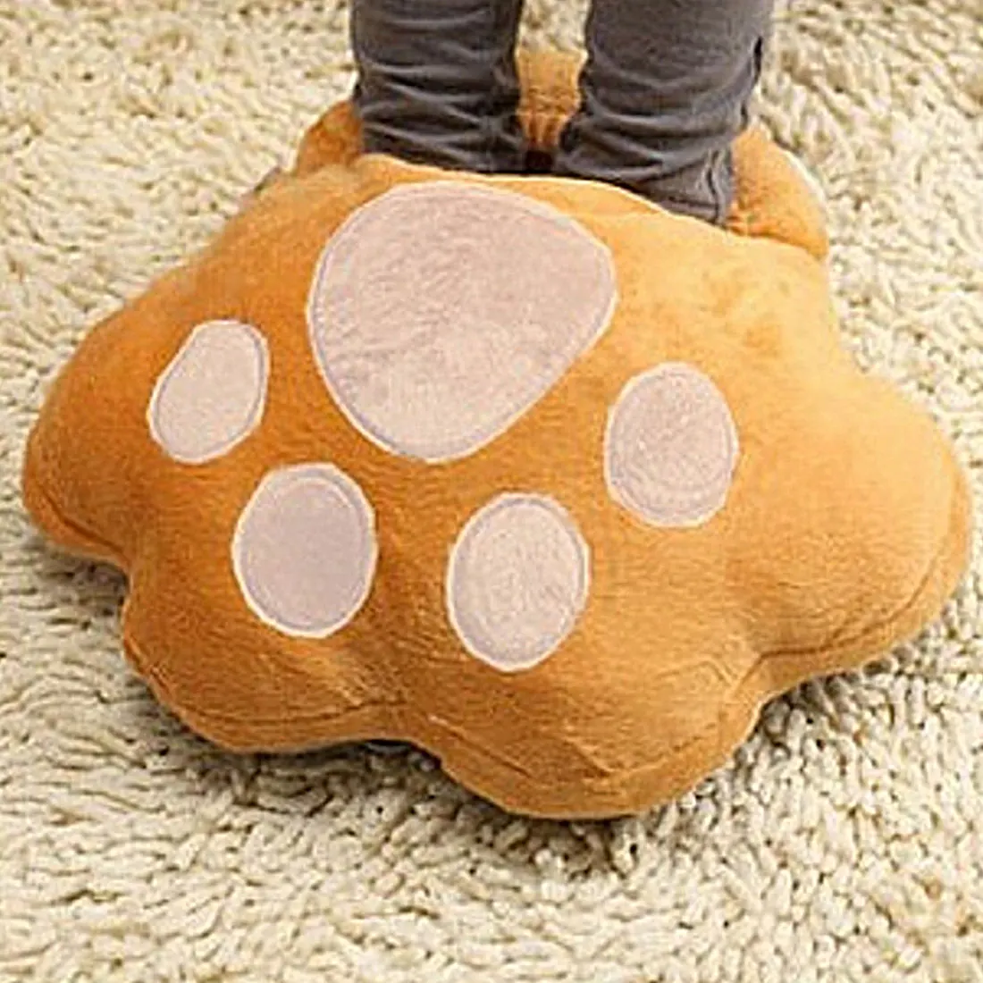 

Big Feet Warm Slippers Cartoon Usb Foot Warmer Shoes Computer 1Pc/Lot Electric Heat Slipper Popular Warm Your Feet