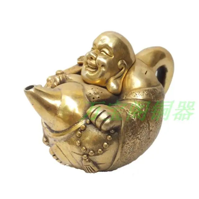 

Copper circle copper teapot copper hip flask bronze