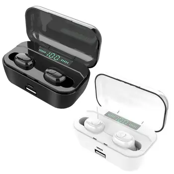

TWS-G6S Wireless Bluetooth 5.0 Earphones HiFi Headset w/Display Charge Box