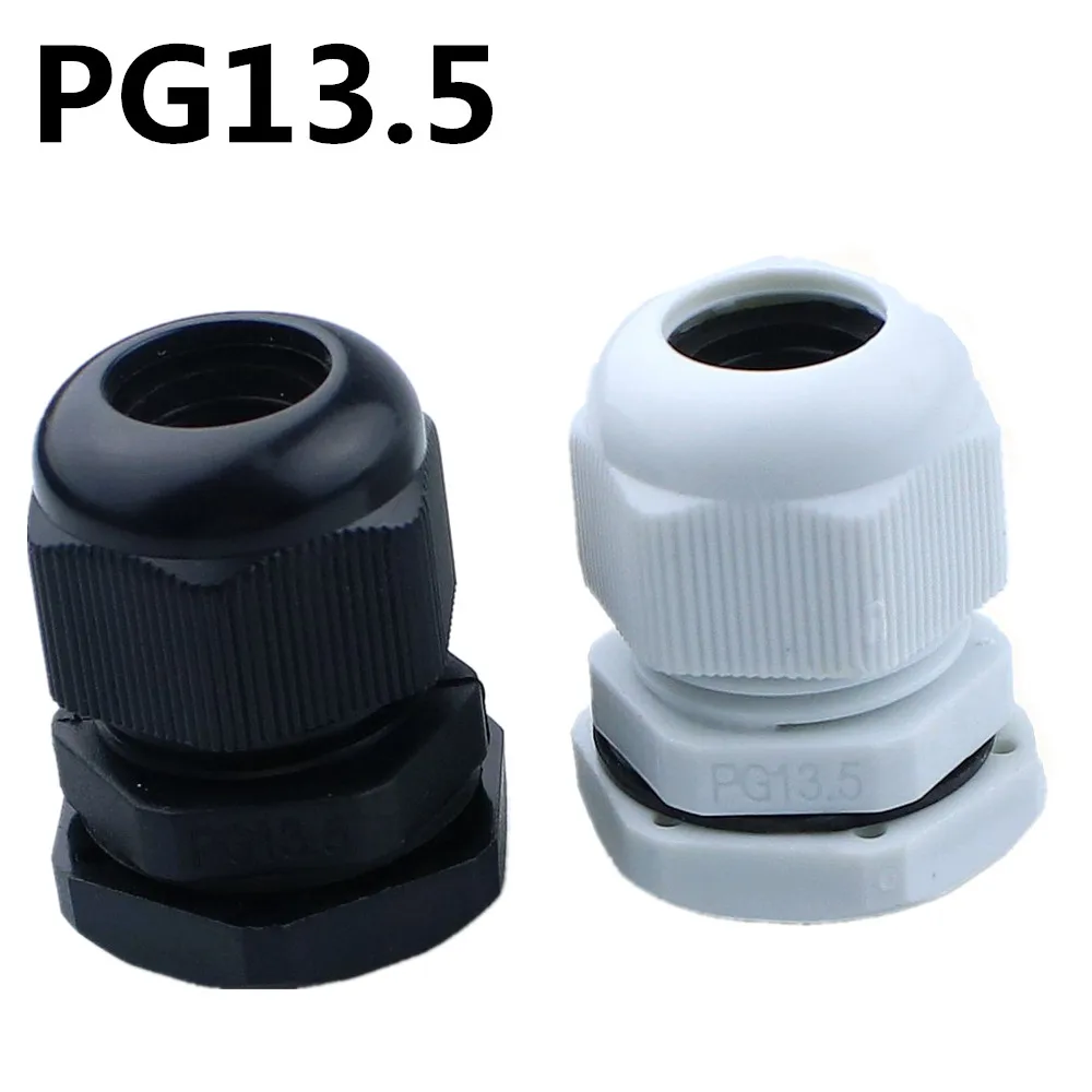 10pcs High Quality IP68 PG13.5 6 12MM Waterproof Nylon Cable Gland No ...