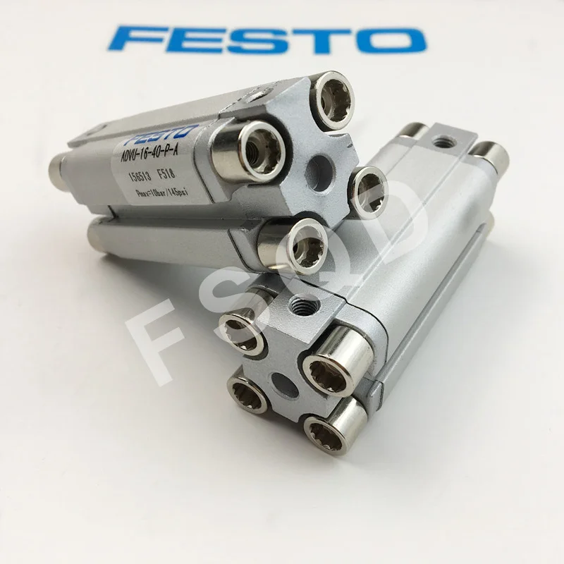 ADVU-25-5-P-A ADVU-25-10-P-A ADVU-25-15-P-A ADVU-25-20-P-A FESTO тонкий компактный воздушный цилиндр ADVU серии