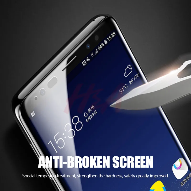 H& A 10D закаленное стекло для samsung Galaxy S9 S8 Plus Note 8 9 Защитная пленка для экрана S8Plus S9Plus защитное стекло