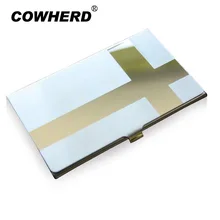 Горячая Распродажа, металлическая именная визитная карта из нержавеющей стали, визитница, рекламные подарки, TNCH002