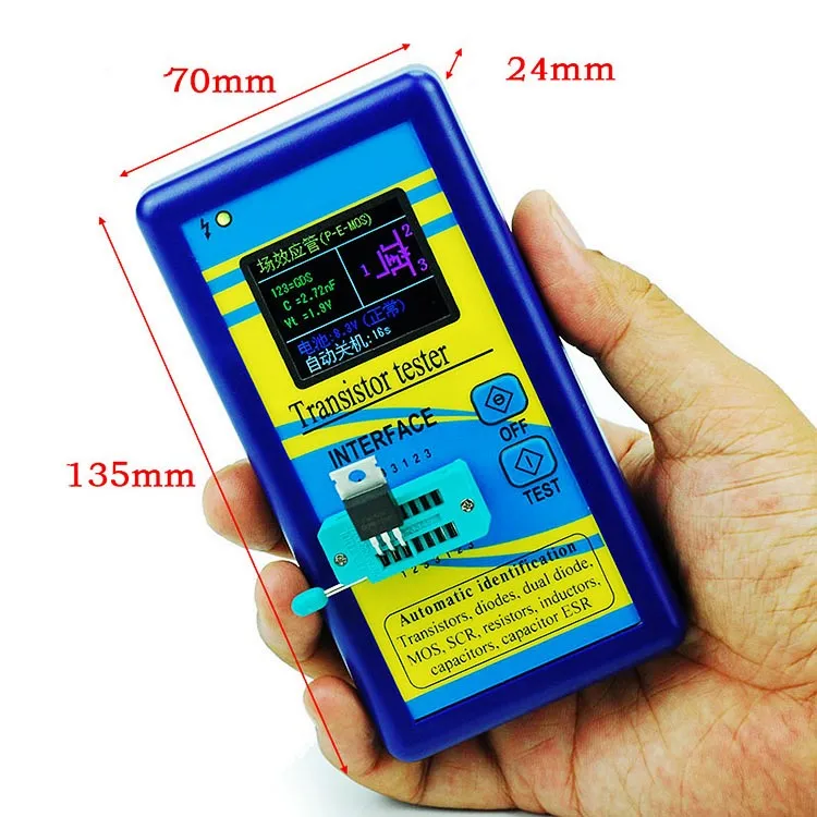 

New Arrival M328 Digital Component Transistor Tester Diode Triod Capacitance ESR Meter 12864 High Quality
