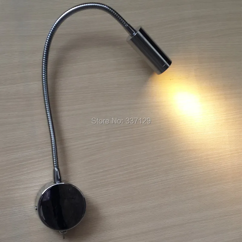 

Topoch 12V Lighting Motorhomes Reading Lamp Focusing Lens Adaptive Gooseneck DC12V 24V INPUT Soft Healthy Light Chrome Finish