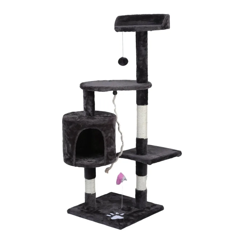 112CM Height Cat Tree Tower Condo Scratcher Posts Climbing Tree Pet Kitten Play Frame House Hammock Protecting Home Furniture 112CM Height Cat Tree Tower Condo Scratcher Posts Climbing Tree Pet Kitten Play Frame House Hammock Protecting Home Furniture