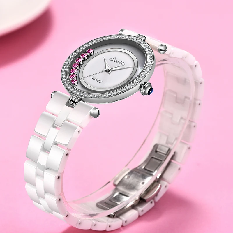 Новинка SUNKTA ультра-тонкие наручные женские часы роскошные женские часы Мода Montre Femme кварцевые женские часы Relogio Feminino+ коробка