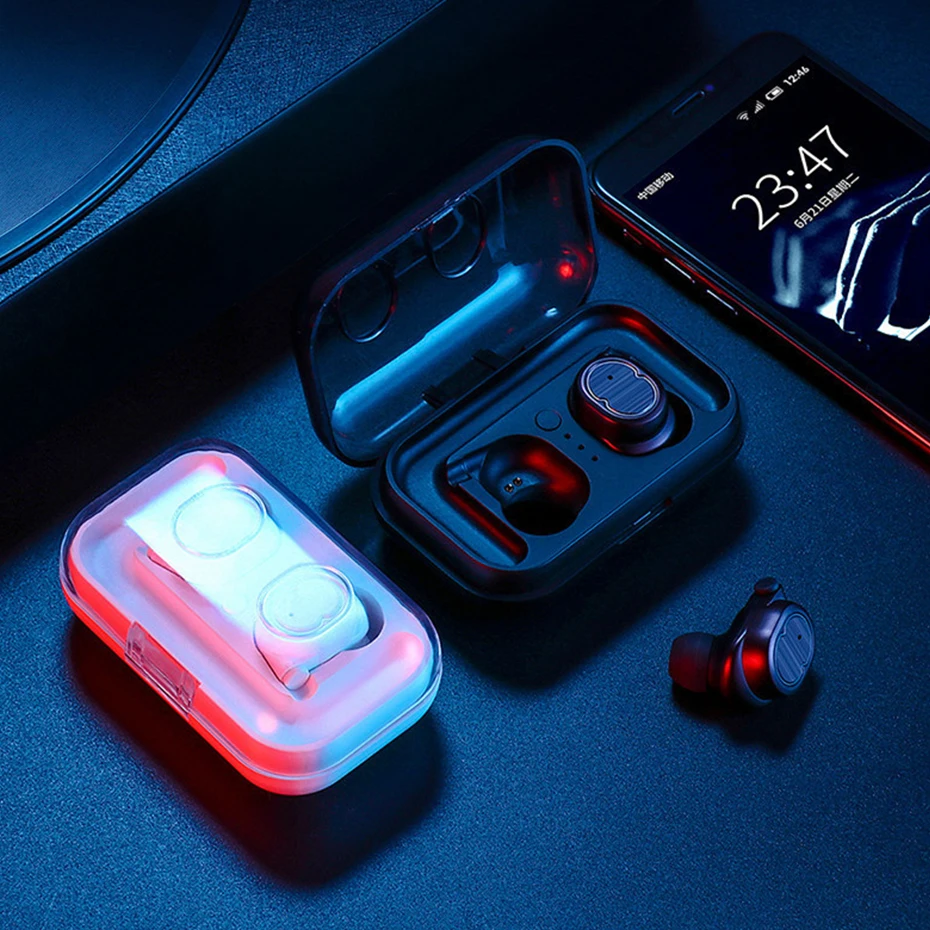 Беспроводные наушники Bluetooth 5 0 с сенсорным управлением настоящие мини