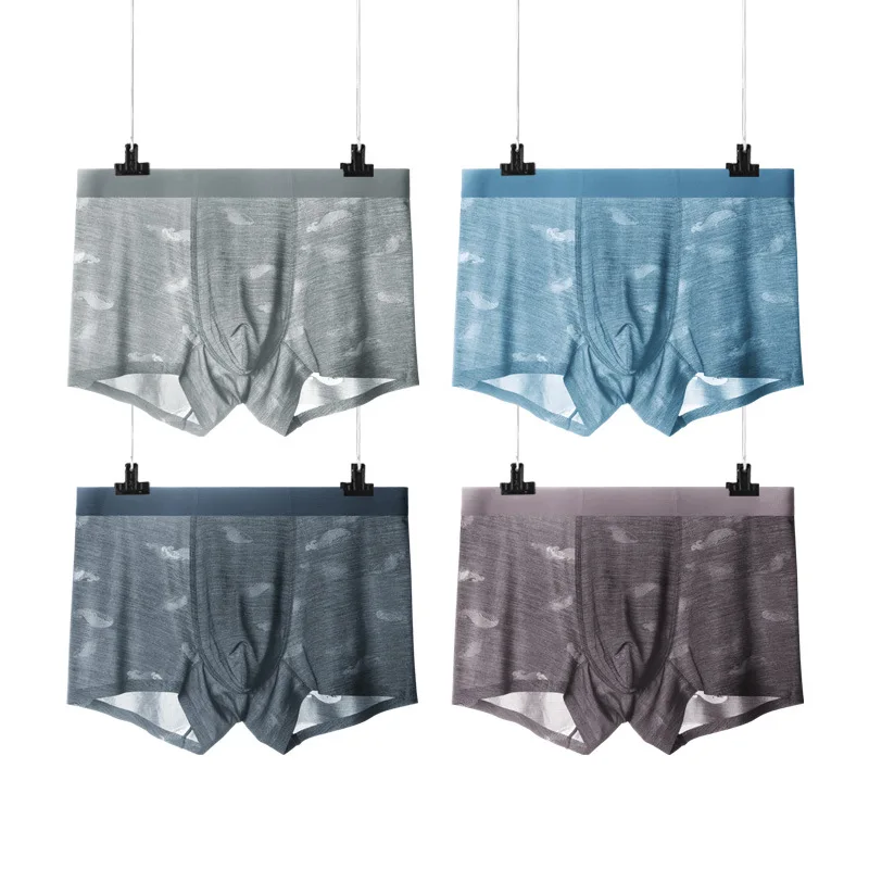 

1Pcs Ice Silk Sexy Ultra-thin Breathable Nylon Grade Men Boxers Mesh No-Trace Underwear Brand Comfortable HOT Fashion Hi-Quality