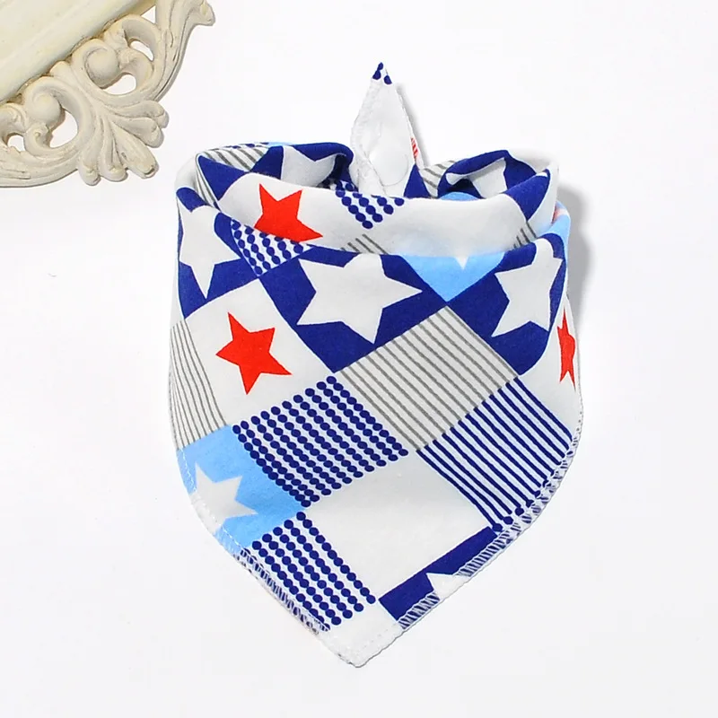 Cotton Bandana Bibs Baby Babador Feeding Smock Infant Burp Cloths Cartoon Saliva Towel Baby Eating Accessory Soft Baby Stuff - Цвет: 38