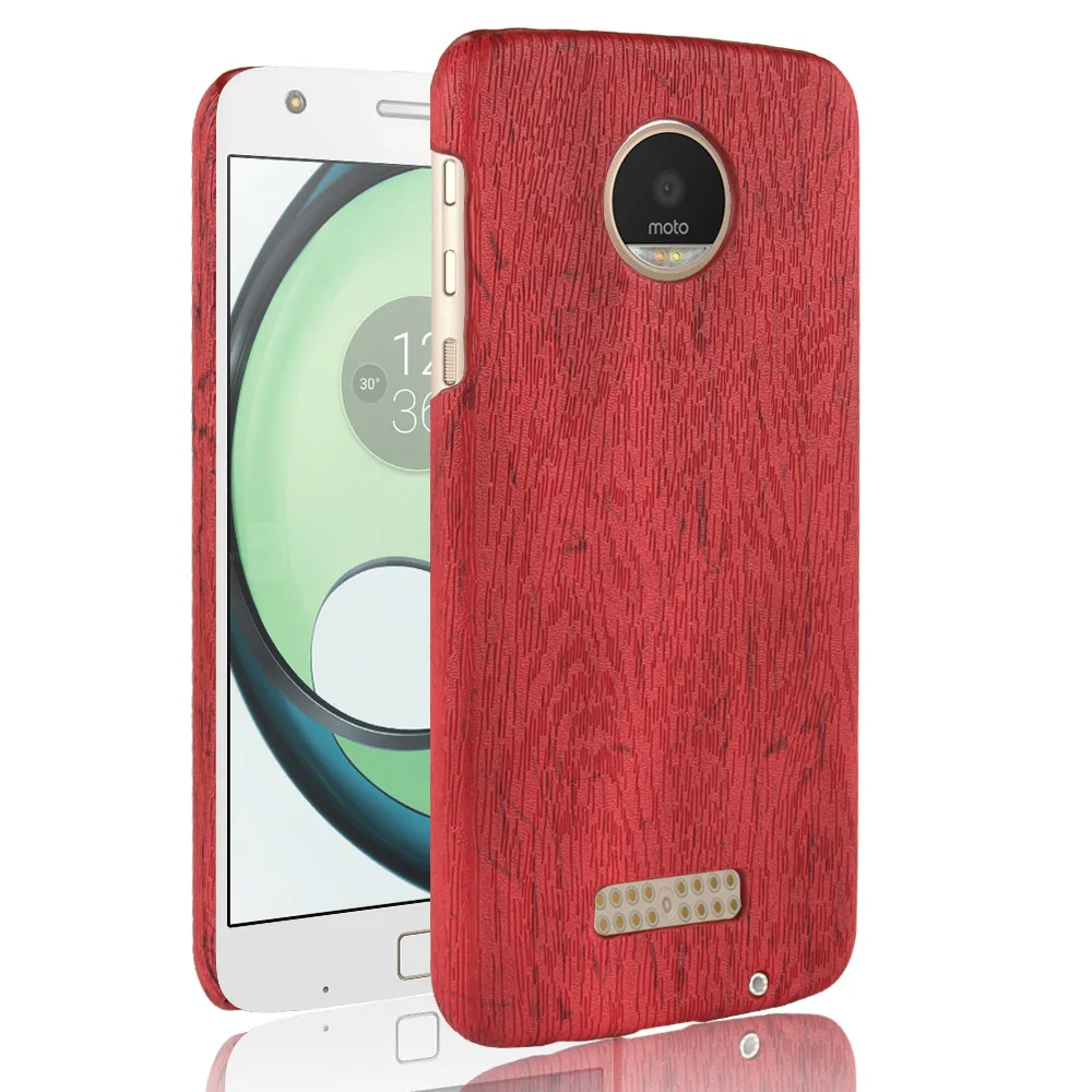 Для Motorola MOTO Z Play XT1635-03 Футляр PC+ искусственная кожа ретро деревянные зерна телефона чехол для MOTO Z играть крышка дерево чехол 5,5''