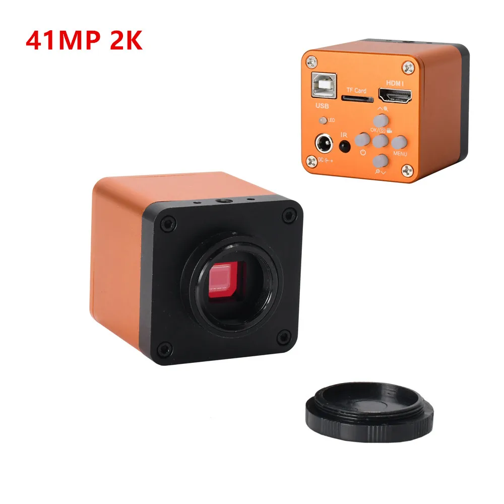 

HD 41MP 1080P 2K 60FPS HDMI USB Industrial Electronic Digital Video Microscope Camera TF Storage For Phone CPU PCB Repair
