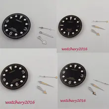 30,4 мм Corgeut черный corgeut циферблат часов+ стрелки часов подходят для 2824 2836 движения