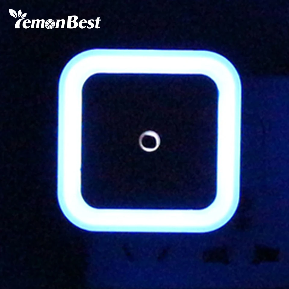 

Mini Auto Night Lamp LED Light Built-in Light Sensor Control White Bedside Light Wall Lamp US/EU