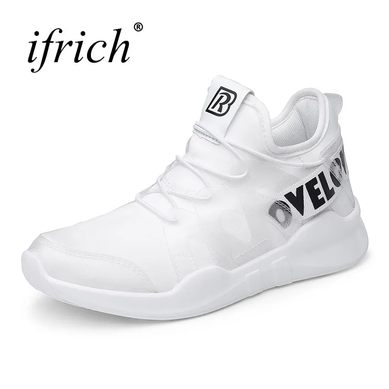 

2017 Ifrich Sport Shoes Women Black White Ladies Sneakers Lightweight Sport Trainers Spring Autumn Woman Shoes Cheap