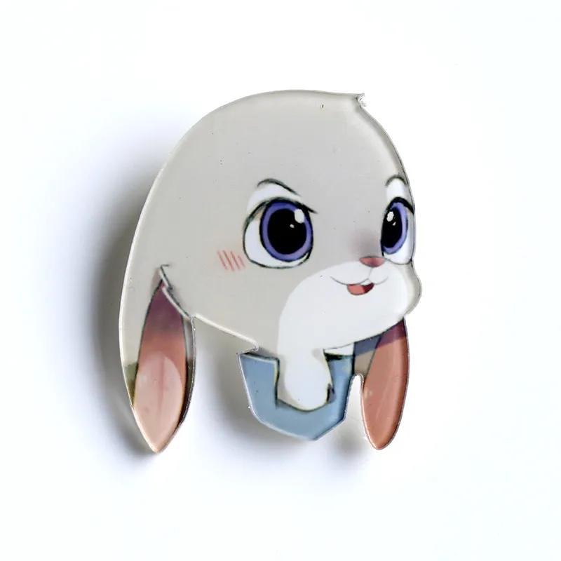 Nengdou Y35 fox badges cartoon pin acrylic badges kawaii harajuku pins for children rabbit icon animal brooches kids gift