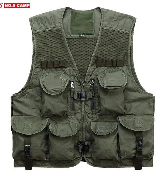

Professional Fishing Vest General Size Multi Function Adjustable Mesh Vest Outdoor Sports Fly Fishing Vest for De Pesca