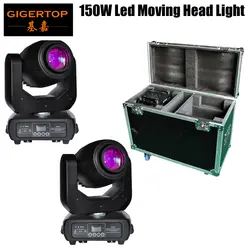 Gigertop 2IN1 Roadcase 150 Вт гсветодио дный обо Moving Head Light American DJ оборудование DMX 512 цепи соединения 5 булавки беспроводной разъем