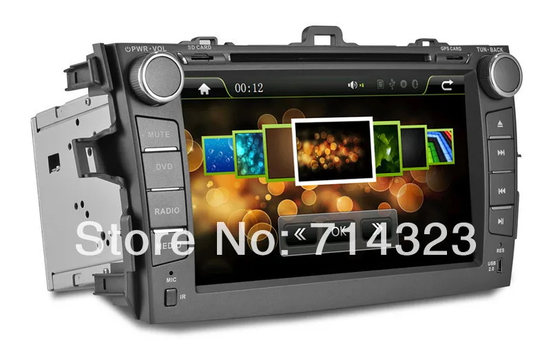 Car DVD GPS for Toyota Corolla 2007 2008 2009 2010 2011 with Bluetooth AUX function FM/AM Radio Free 4G SD card Map | Автомобили и