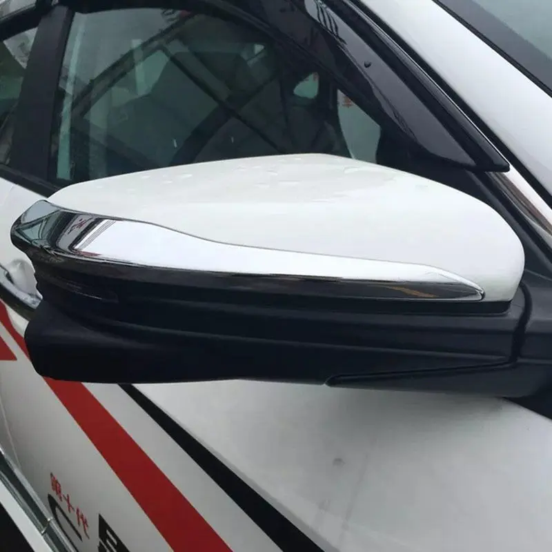 ABS хромированный 2 шт./компл. Боковая дверь зеркало литья отделка для Honda Civic 10th Gen 4DR 2016 2017 автостайлинг
