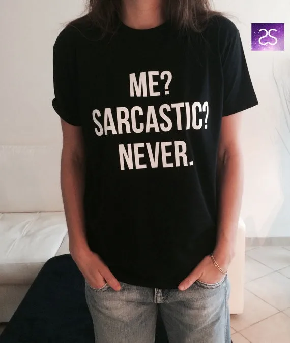 

Cool Fashion Women T-shirt Street ME SARCASTIC NEVER Letter Printed Plus Size 4XL Girls Tops Black White Casual Female Tees