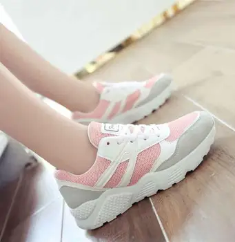 

Fashion women Shoes Lace-Up Sports Shoes Breathable Casual Shoes Student Running Shoes Summer woman platform sandals
