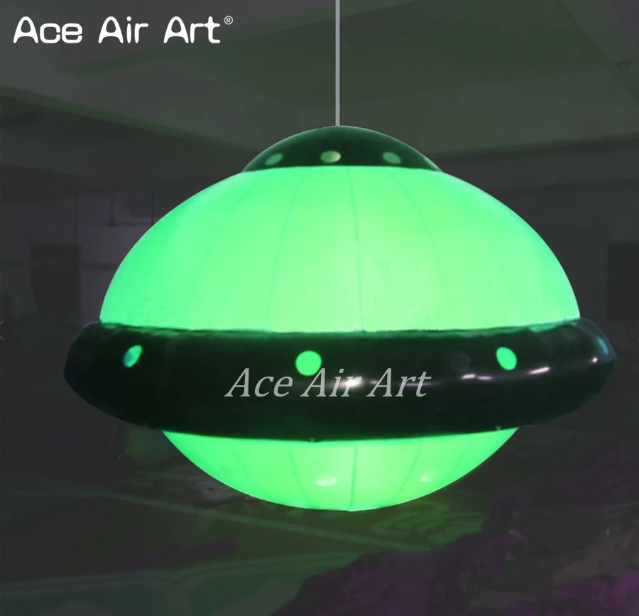 

Brand new portable lighting Inflatable UFO replica with led lights hanging to the ceiling
