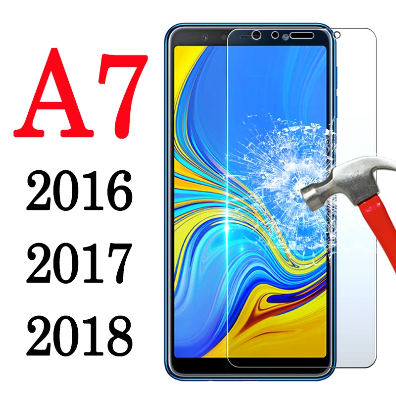 Защитное стекло для Samsung Galaxy A7 2018 A70 A70s A71 A72 4G закаленное 2017 | Мобильные телефоны и