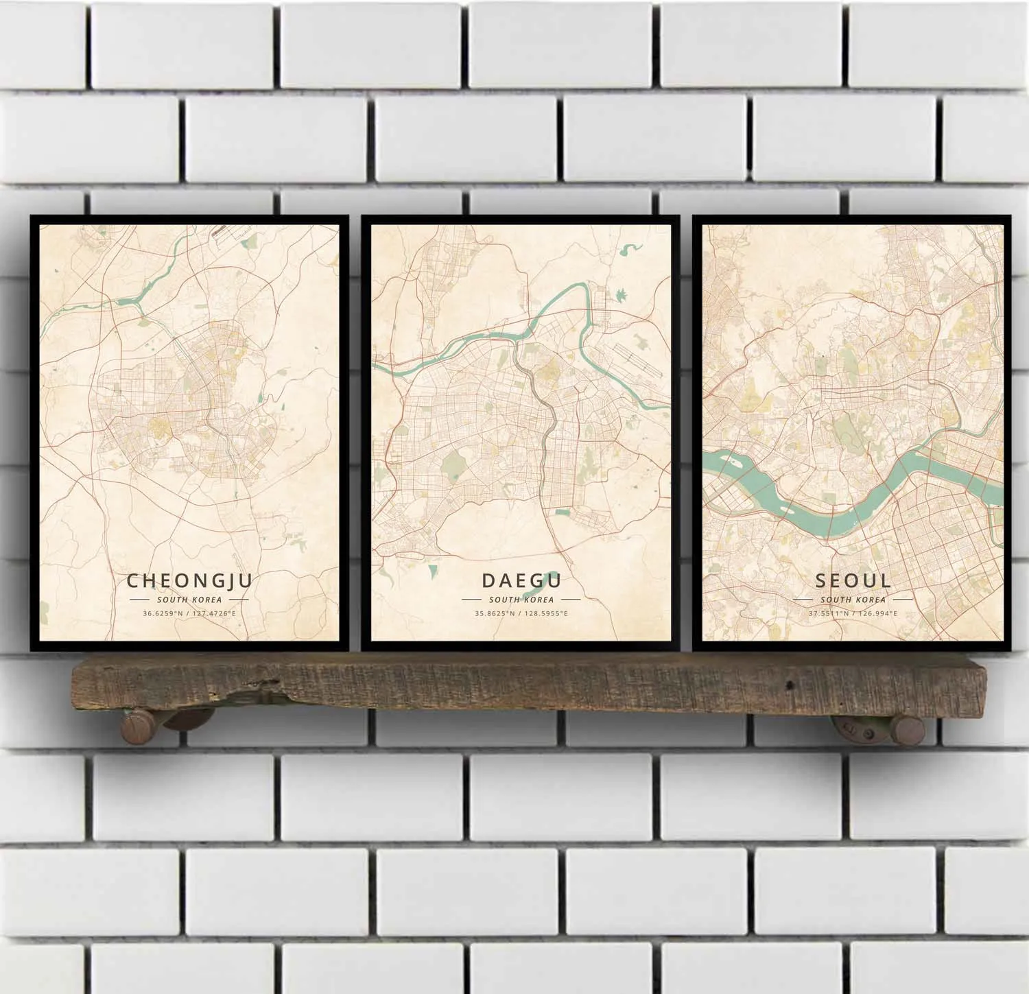 

Cheongju Daegu Seoul South Korea Poster