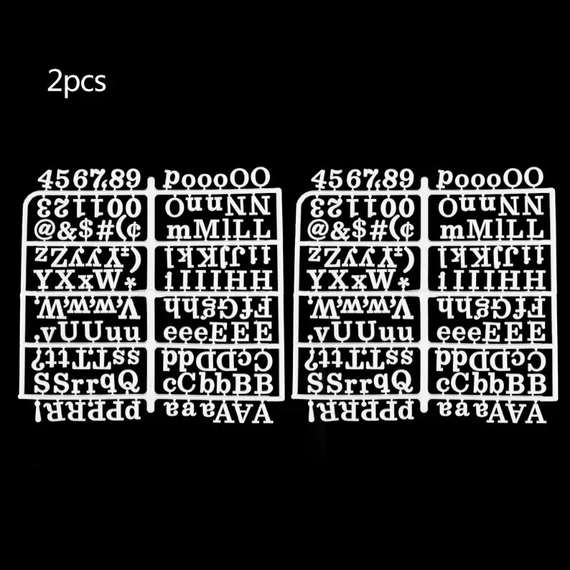 Caracteres para Placa de Letra de Feltro Peças para Placa de Carta Números de 250 Mutável Mod. 205662 26 Material escolar e de escritório