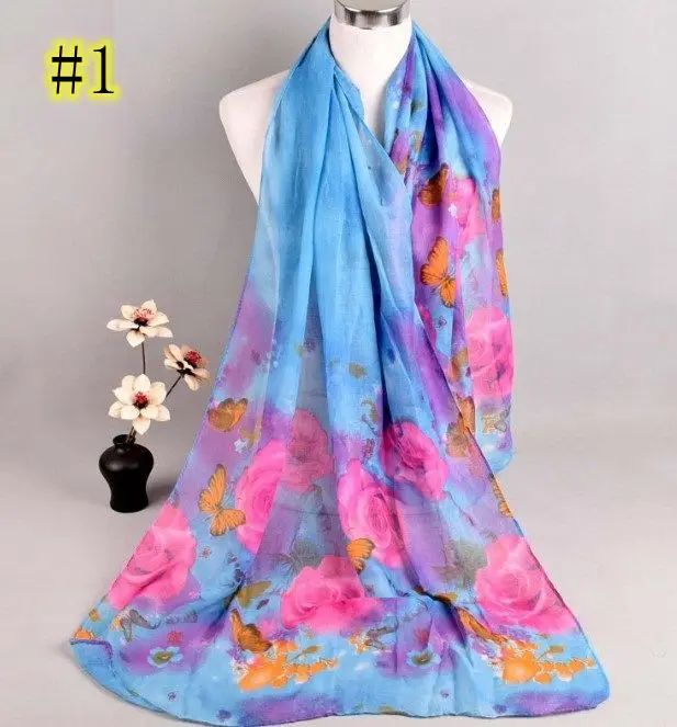 

Free shipping Floral Cotton Viscose Print Scarf Muslim Hijab Muffler Head Wrap flower Quality Scarves Wholesale Retail Hot
