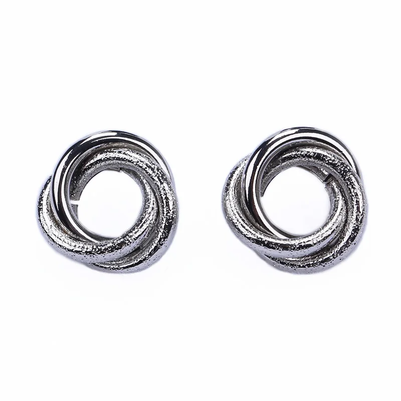 Trendy-Geometric-Round-Circle-Scrub-Metal-Stud-Earrings-For-Women-Simplicity-Gold-Color-Ear-Stud-Brincos (5)