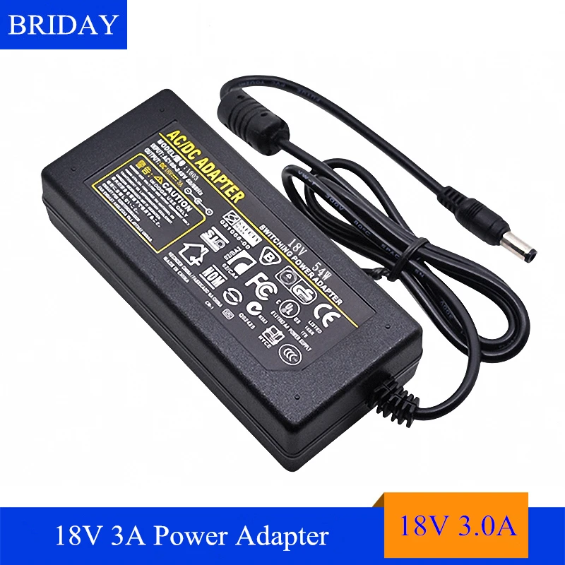 AC110-240V 18 V 3A Питание для Светодиодный полоски монитор принтера DC18V 54 W Мощность