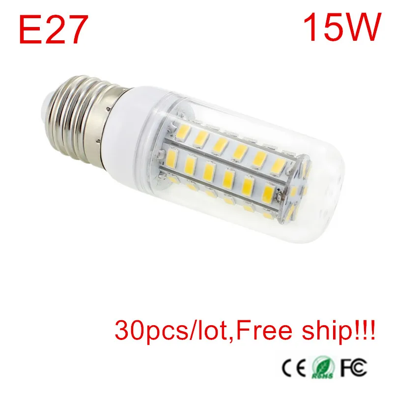 E27 15 Вт 48LED SMD5730 Светодиодные лампы 220 В 230 В 240 В светодиодные фонари теплый белый холодный белый Светодиодный кукуруза лампы светодиодные