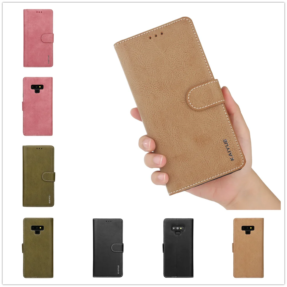 

Book Achos For Samsung Note 9 Note9 Full Cover Flip Leather Fundas For Sunsung Galaxy S9 S 9 Plus High Quality Coque Wallet Case