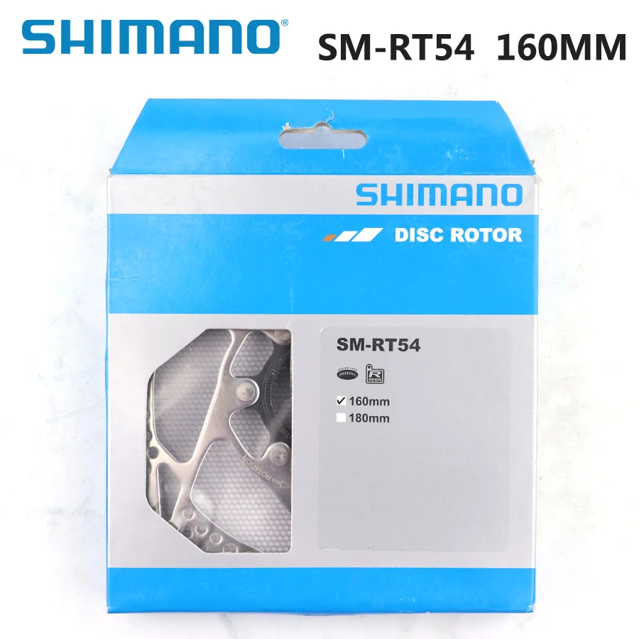 

SHIMANO DEORE SM RT54 MTB Brake Disc Center Lock Disc Original Box Rotor Mountain Bikes Disc 160MM Bicycle Parts