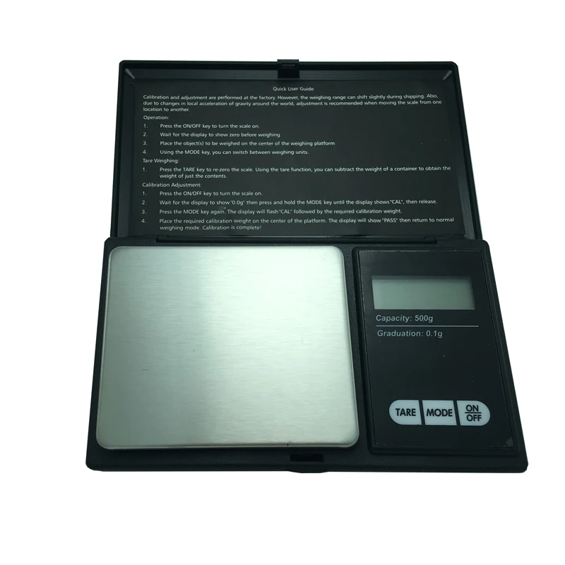 Electronic 500g Weight Scale Jewelry Scale Precision Digital Scales 0.1g Diamond Weed Pocket Kitchen Weight Food