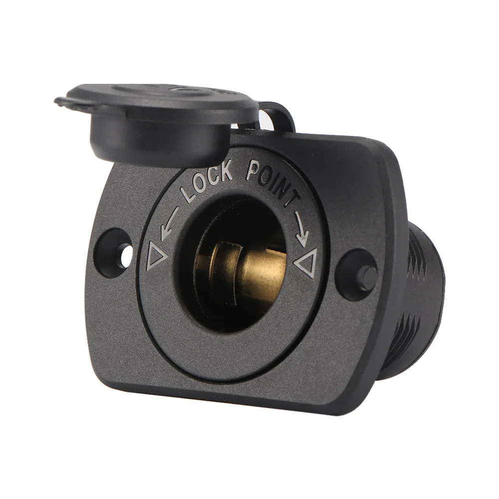 

New Cigarette Lighter Socket Base Car Accessories Waterproof Cover DC12V For Boat RV Car For All 12 Volt DC System