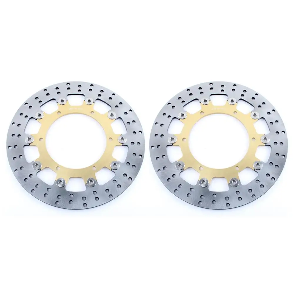 BIKINGBOY для Yamaha YZF R1 1998-2003 R6 1999-2002 YZF 600 1000 R XTZ 660 Tenere XJ 600 N TDM 900 передние тормозные диски роторы - Цвет: Round Gold