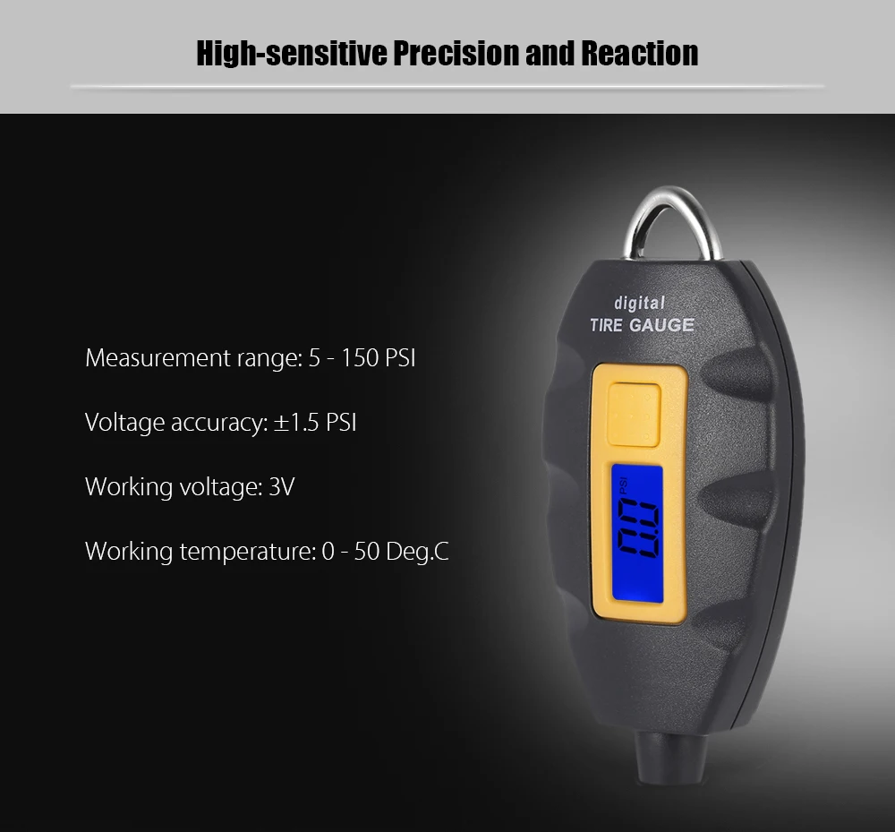 WF152 3 V 5-150 PSI TPMS система контроля давления в шинах Автомобильная сигнализация логикар с 4 датчиками индикатор давления в шинах колпачок автомобильный инструмент