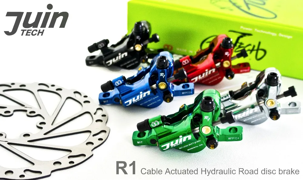 Juin Tech R1 post mount Line Тяговый гидравлический дисковый тормозной суппорт Road CX Gravel 160 мм