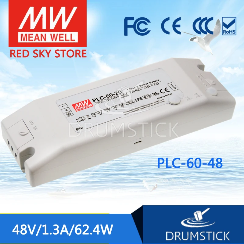 Harmonious MEAN WELL PLC-60-48 48V 1.3A meanwell PLC-60 62.4W Single Output LED Power Supply | Обустройство дома