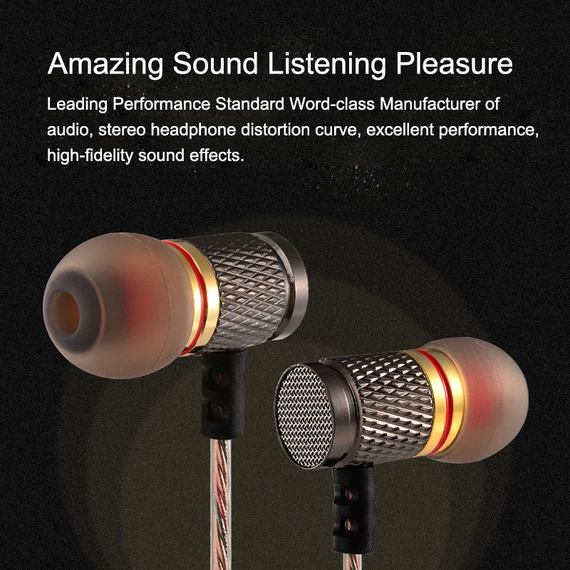 KZ EDR1 Special Edition Gold Plated Housing Earphone With Microphone 3.5mm HD HiFi In Ear Monitor Bass Stereo Earbuds For Phone